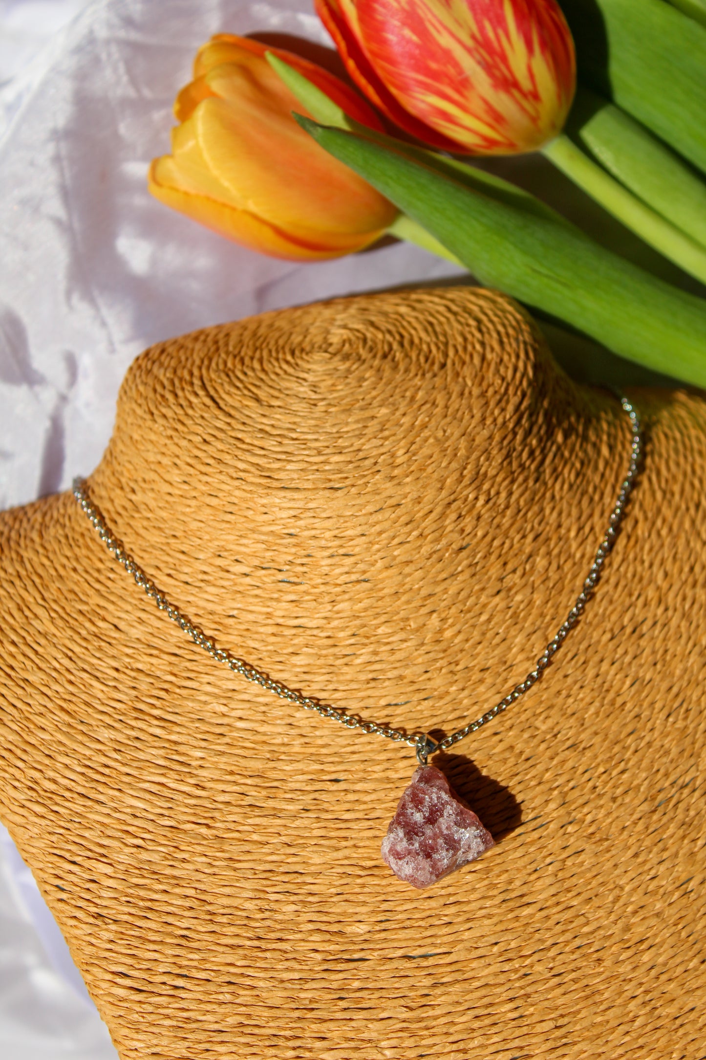COLLANA IN QUARZO FRAGOLA